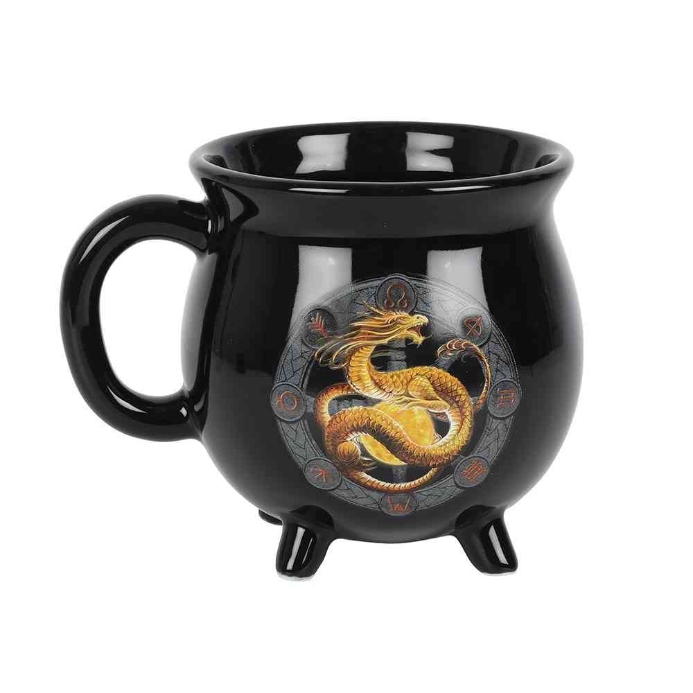 Something Different - Litha Colour Changing Cauldron Tasse - Schwarz/Mehrfarben